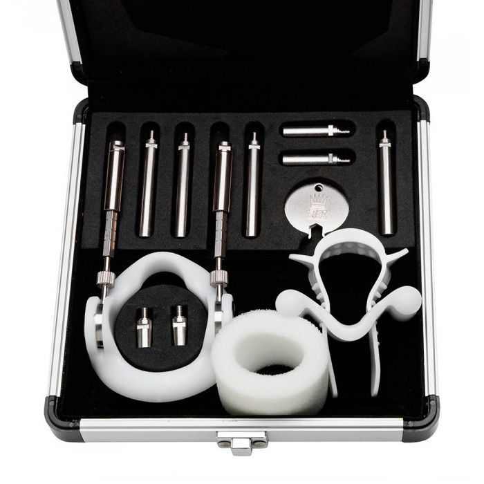 Penis enlarger Jes-Extender Titanium, strap model, aluminum case