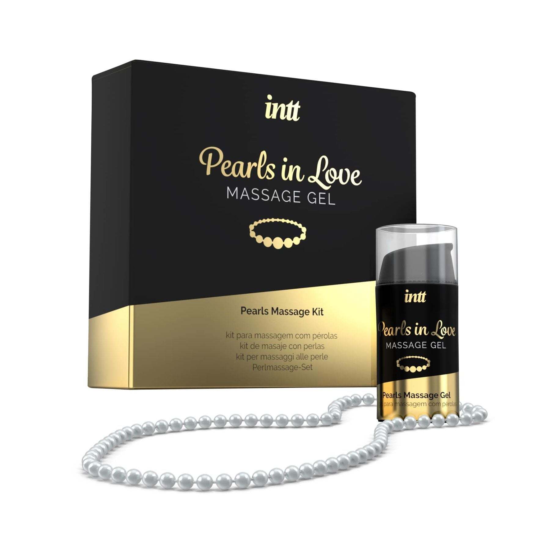 Intt Pearls in Love Pearl Massage Kit: Necklace and Silicone Massage Gel