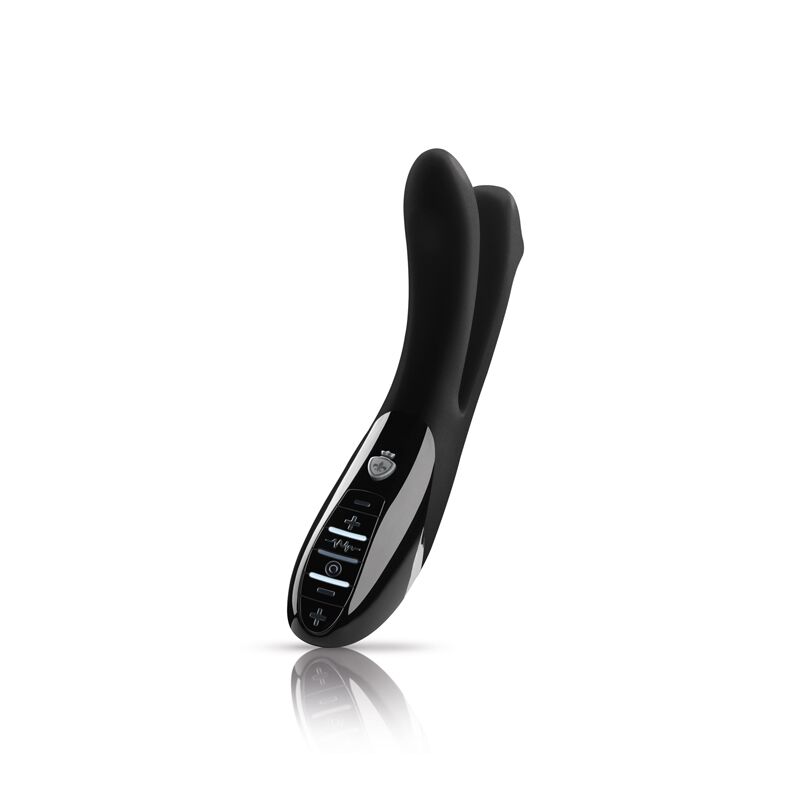 Mystim Tingling Aparte eStim Black Dual Vibrator with Electrostimulation, Muscle Stimulator