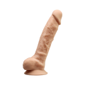 Фалоімітатор SilexD Vetus Flesh (MODEL 1 size 8in), двошаровий, силікон + Silexpan, діаметр 4,2см