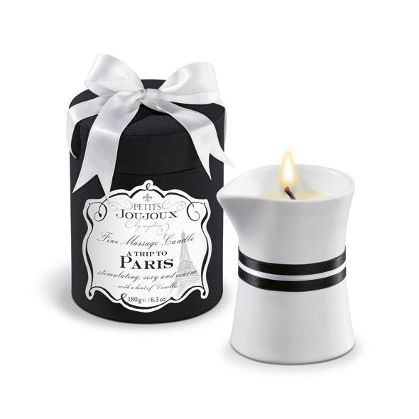 Petits Joujoux - Paris - Vanilla and Sandalwood Massage Candle (190 g) luxury packaging