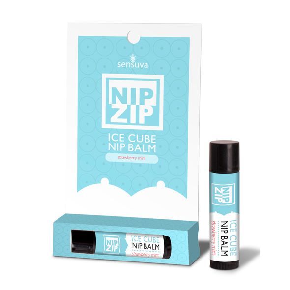 Стимулювальний бальзам для сосків Sensuva – Nip Zip Strawberry Mint (4 г) охолоджувальний