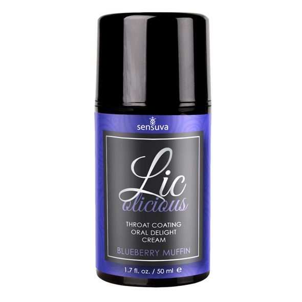 Sensuva Lic-o-licious Blueberry Muffin (50 ml) fellatio gel, oily, sugar-free