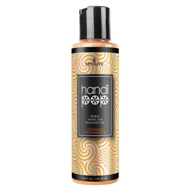 Delicious Gel for Exquisite Manual and Oral Pleasures Sensuva Handipop Orange Creamsicle 125 ml