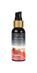 Sensuva Hybrid Strawberry Water-Silicone Lubricant (57ml) sugar-free, suitable for oral play