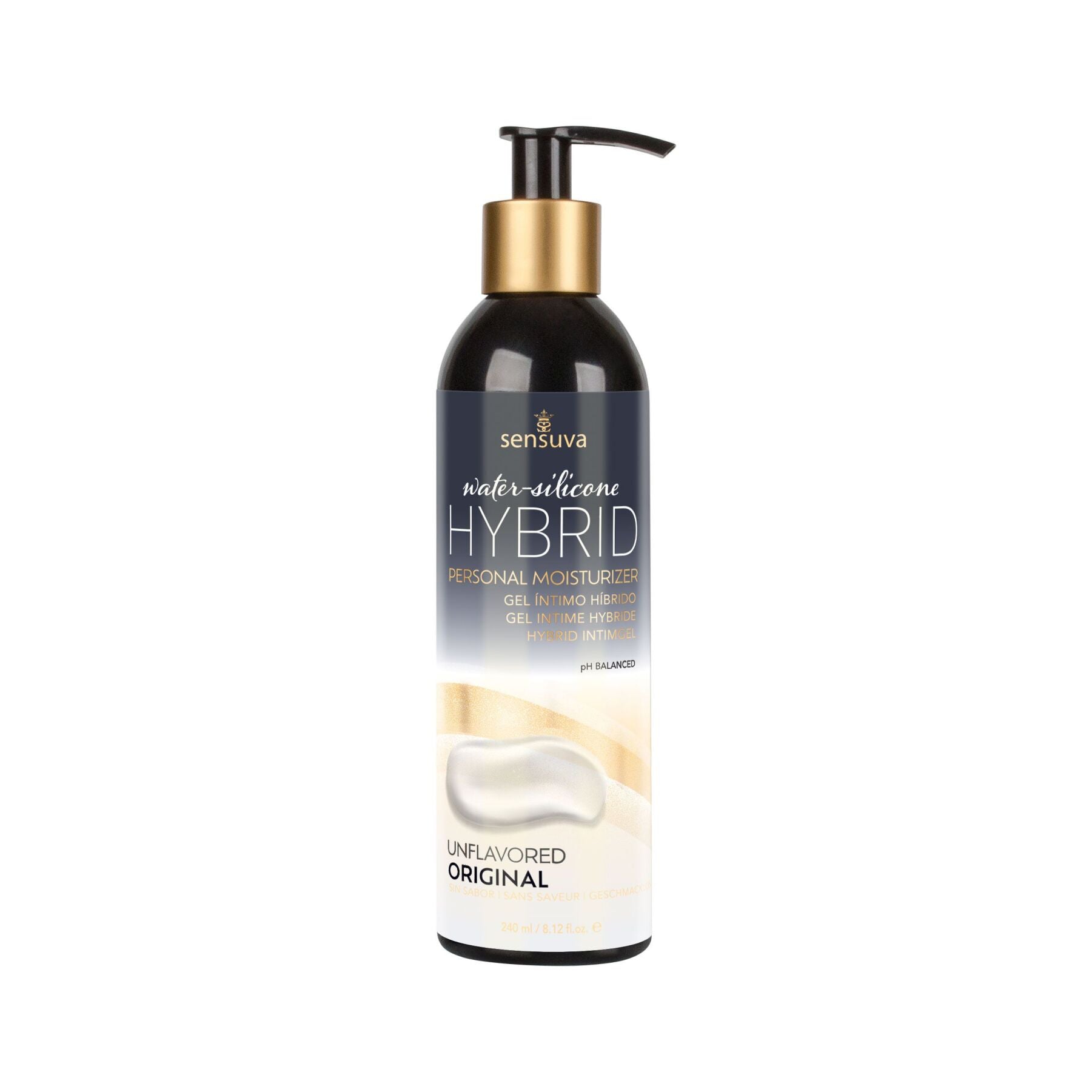 Sensuva Hybrid Formula water-silicone lubricant (240 ml) sugar-free, suitable for oral sex