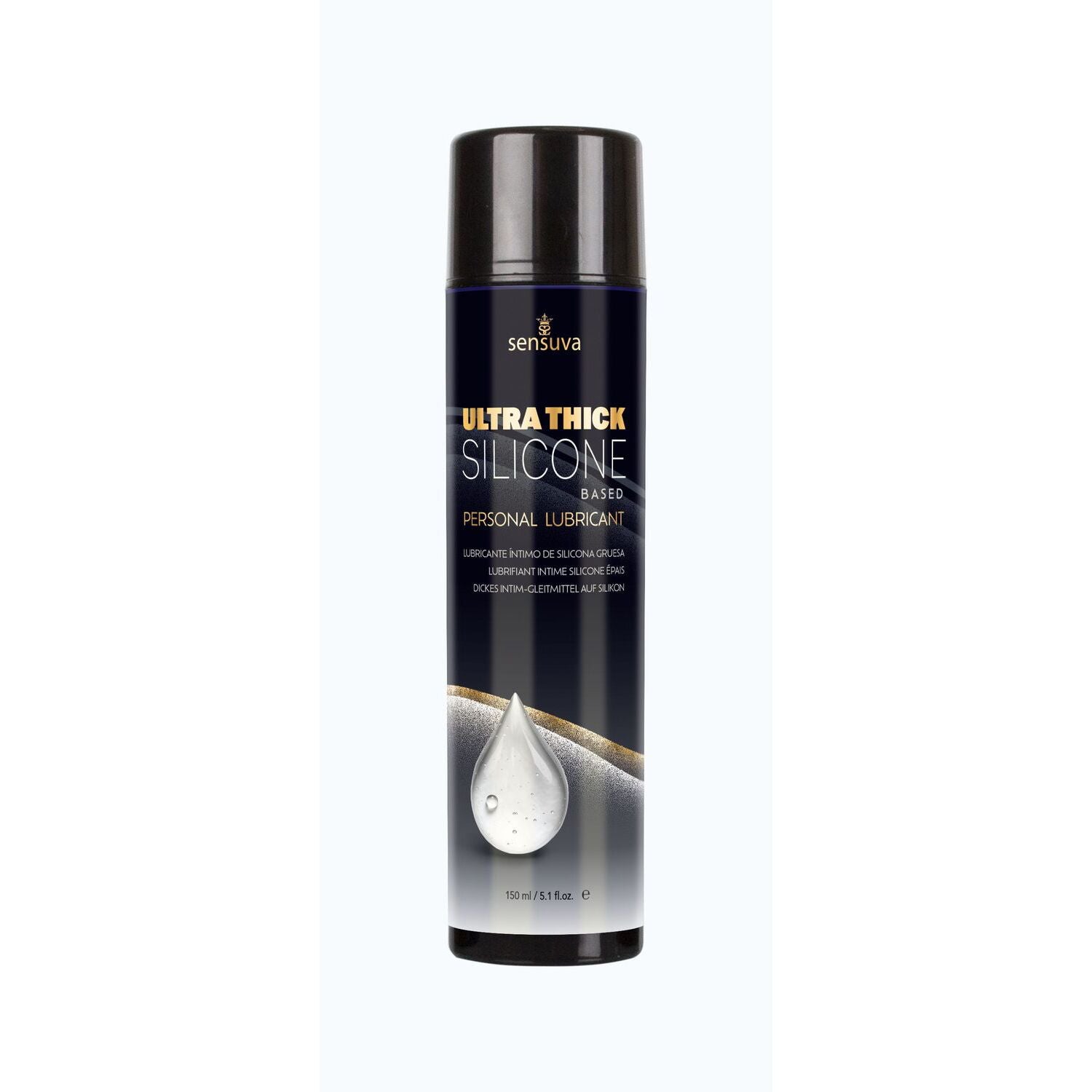Sensuva UltraThick Silicone Lubricant (150 ml) without Glycerin, Parabens, and Menthol
