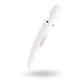 Vibrating massager Satisfyer Wand-er Woman (White/Chrome), waterproof, powerful, XXL size