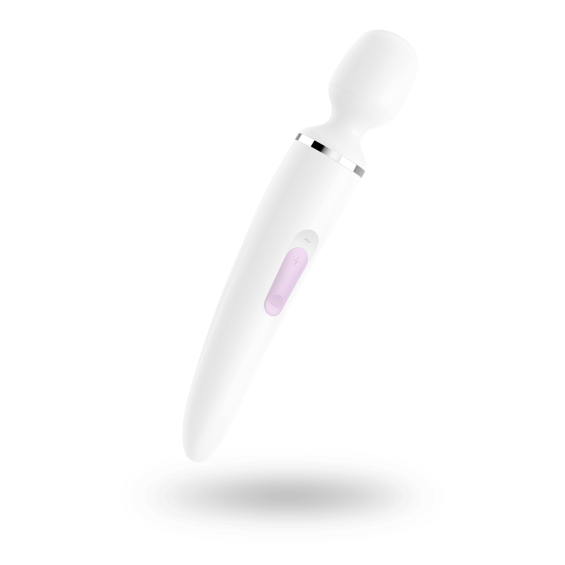 Vibrating massager Satisfyer Wand-er Woman (White/Chrome), waterproof, powerful, XXL size
