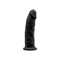 Фалоімітатор SilexD Robby Black (MODEL 2 size 6in), двошаровий, силікон + Silexpan, діаметр 3,5см