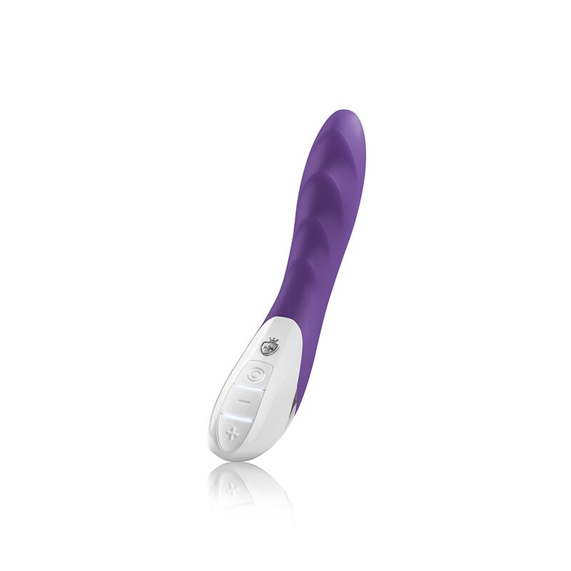 Powerful Vibrator Mystim Sassy Simon Purple with Two Motors and Stimulating Ridges