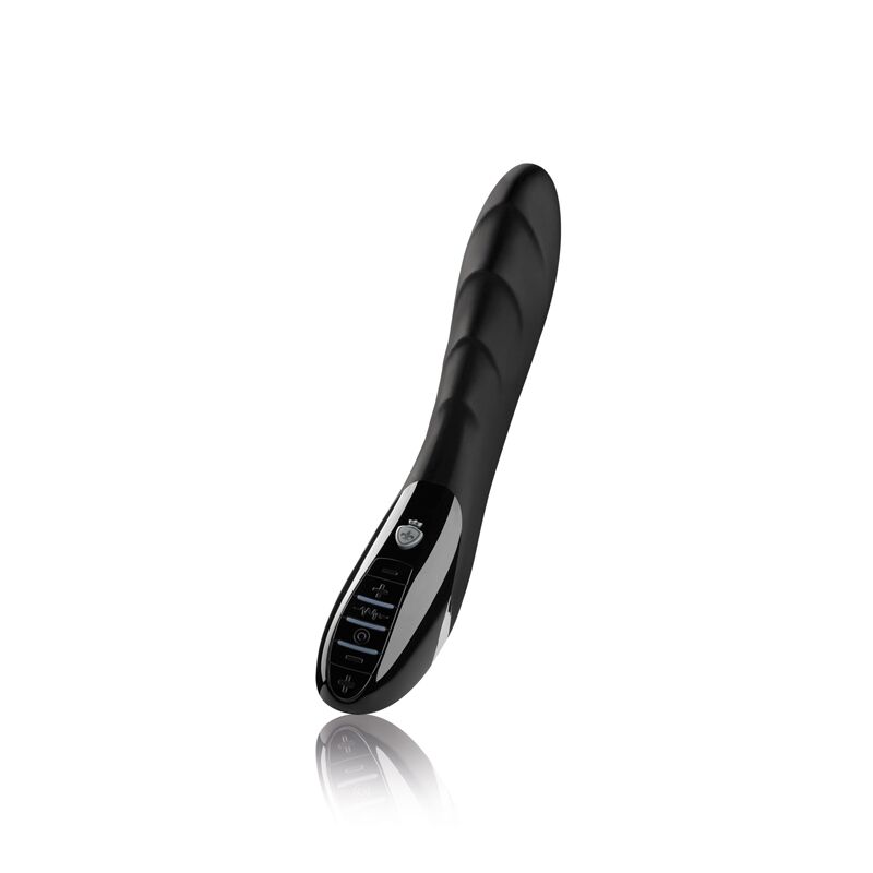 Mystim Sizzling Simon eStim Black Vibrator with Electrical Stimulation, Myostimulator
