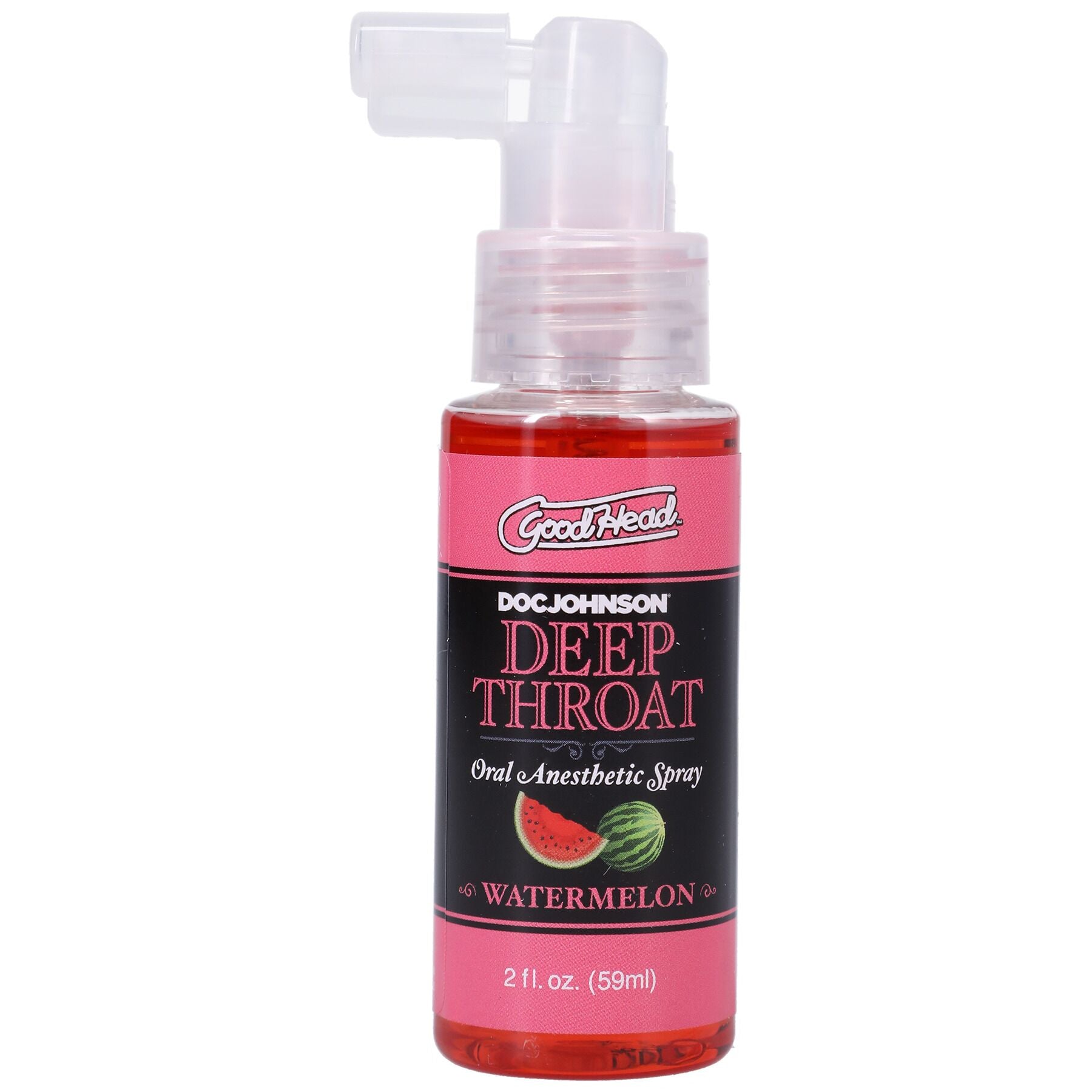 Doc Johnson GoodHead DeepThroat Spray - Watermelon 59 ml for deep throat fellatio