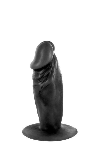 Dildo Real Body - Real Tim Black, TPE, diameter 3.4 cm