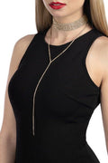 Bijoux Pour Toi - Emma Gold Rhinestone Necklace