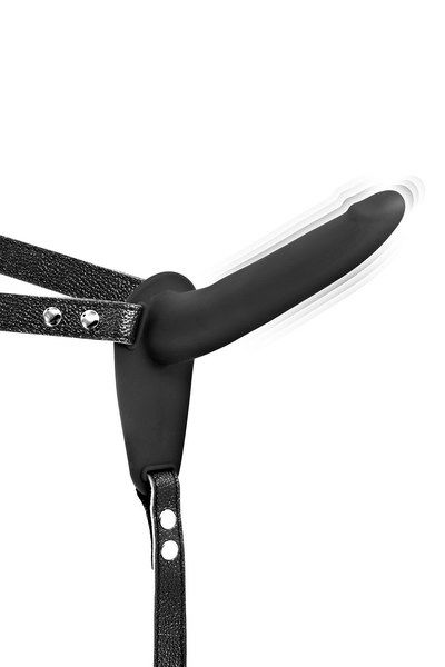 Vibrating Strap-On Fetish Tentation with Dildo Black