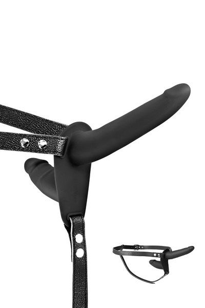 Double Fetish Tentation Strap-On with Double Dildo Black
