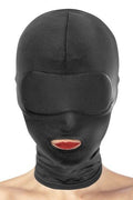 BDSM Hood with Open Mouth Fetish Tentation Open Mouth Hood