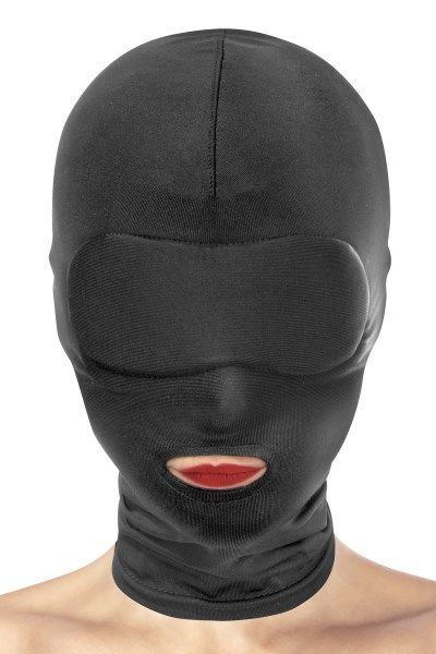 BDSM Hood with Open Mouth Fetish Tentation Open Mouth Hood