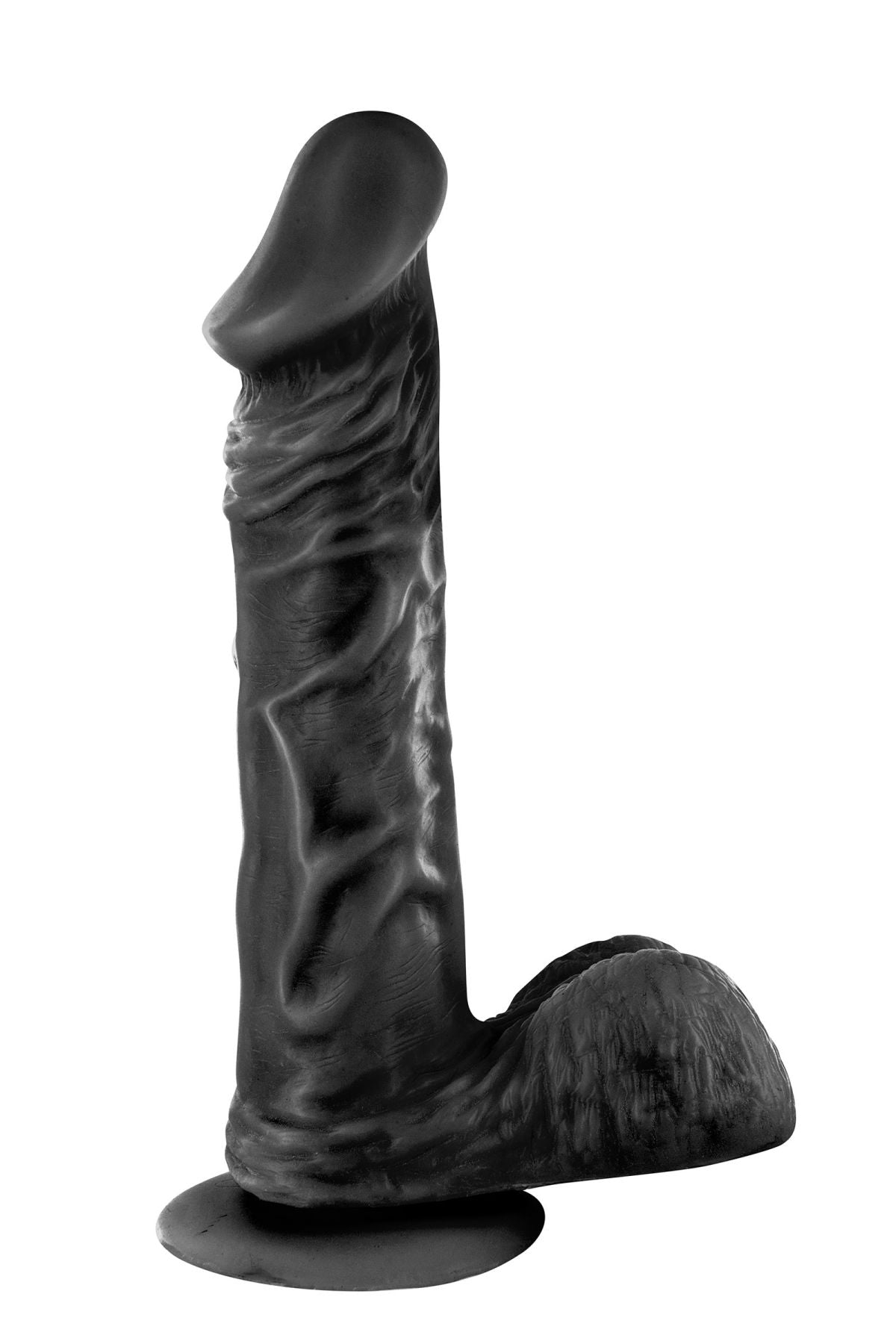 Dildo with Suction Cup Real Body — Real Jayson Black, TPE, diameter 4 cm
