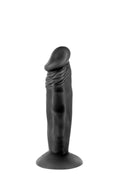 Dildo with Suction Cup Real Body — Real Zack Black, TPE, diameter 3.7 cm