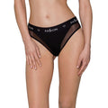 Passion PS002 PANTIES M, black, with sheer insert