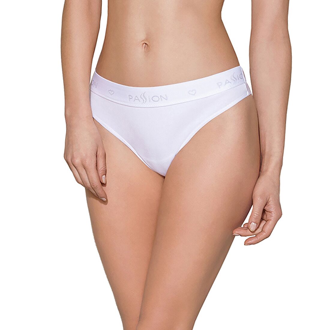Brazilian cotton briefs Passion PS005 PANTIES S, white