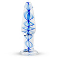Glass Anal Plug with Internal Spiral Gildo Glass Buttplug No. 23