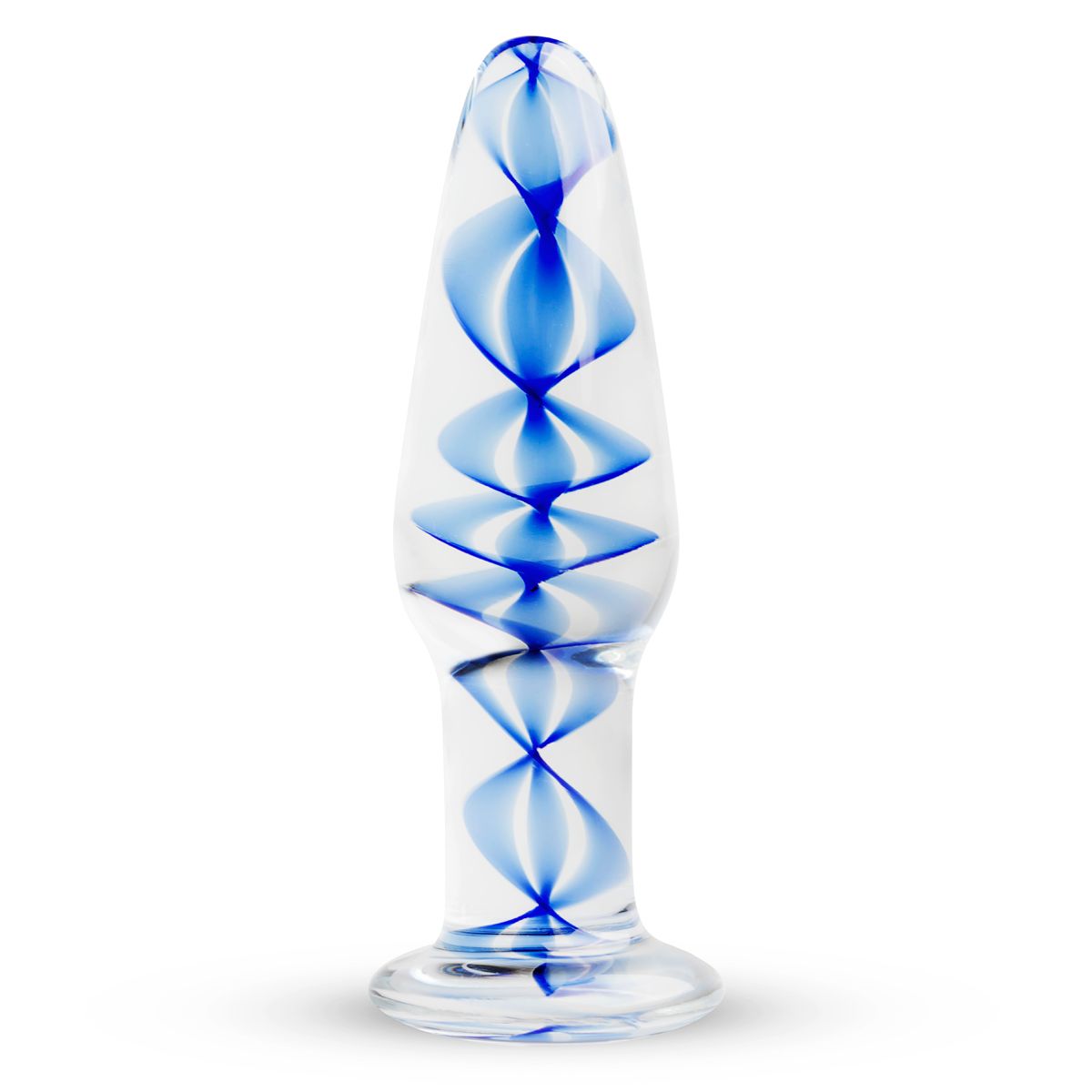 Glass Anal Plug with Internal Spiral Gildo Glass Buttplug No. 23