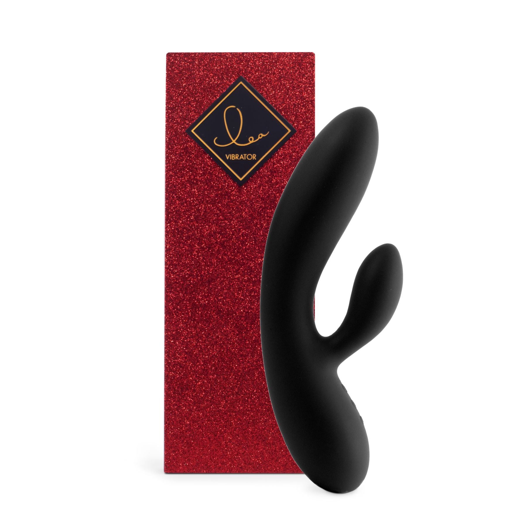 Flexible rabbit vibrator with two motors FeelzToys Lea Rabbit Vibrator Black