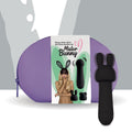 FeelzToys Mister Bunny Black Mini Vibrator with Two Attachments