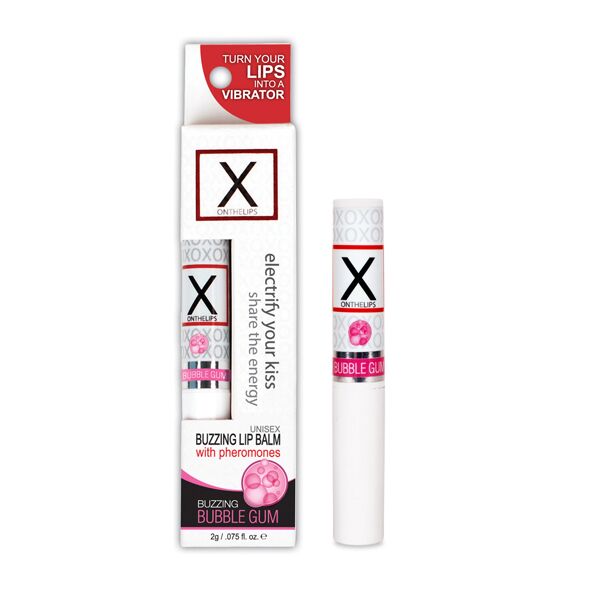 Sensuva X on the Lips Bubble Gum Unisex Stimulating Lip Balm with Pheromones, Bubblegum