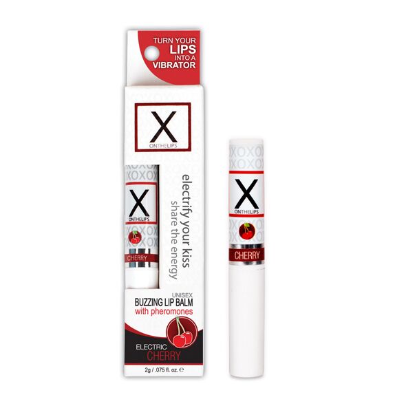 Sensuva – X on the Cherry Lips Stimulating Unisex Lip Balm with Pheromones, Cherry