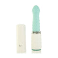 Luxury Vibrator-Pulsator Pillow Talk with Suction Cup - Feisty Thrusting Vibrator Teal