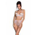 Erotic set with pattern Passion LOVELIA BIKINI L/XL, white