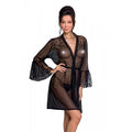 Airy peignoir Passion LOVELIA PEIGNOIR XXL/XXXL, black