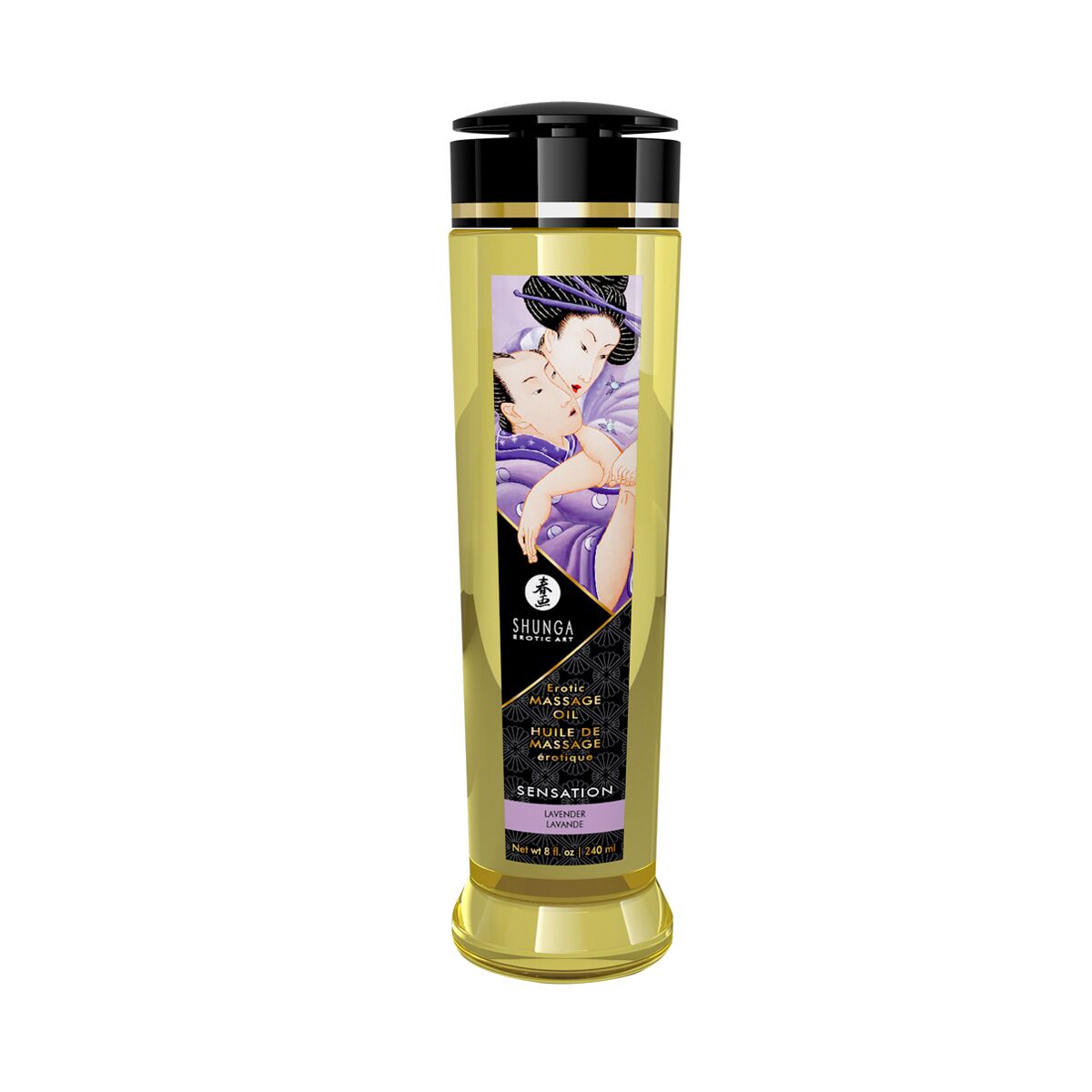 Shunga Sensation Massage Oil – Lavender (240ml) natural moisturizing