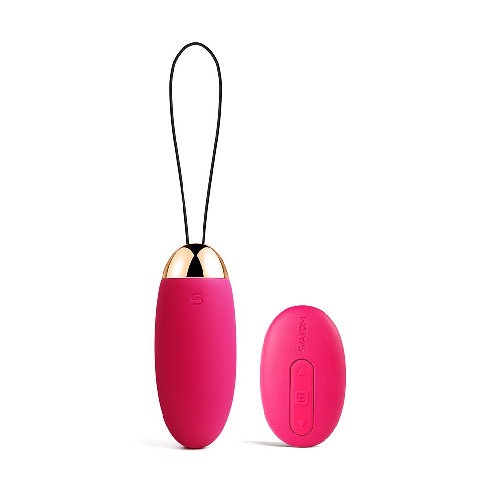 Vibrating Egg with Remote Control Svakom Elva Plum Red