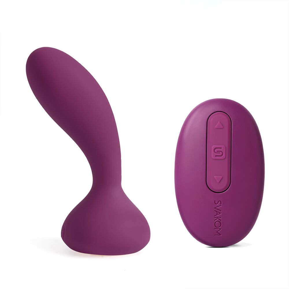 Svakom Julie Violet Prostate Massager and G-Spot Vibrator with Remote Control