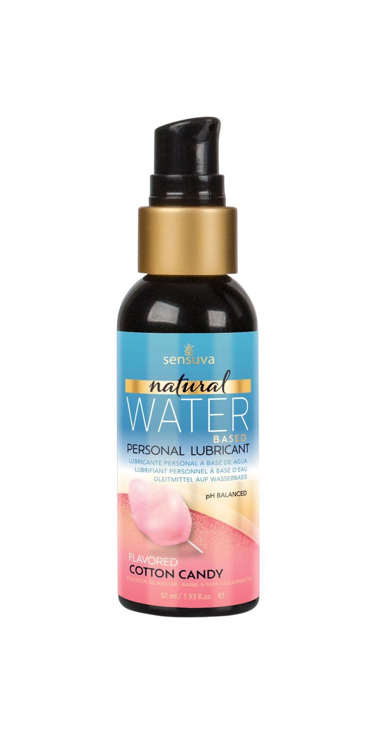 Sensuva Natural Water-Based Cotton Candy Lubricant (57ml) Glycerin and Paraben-Free