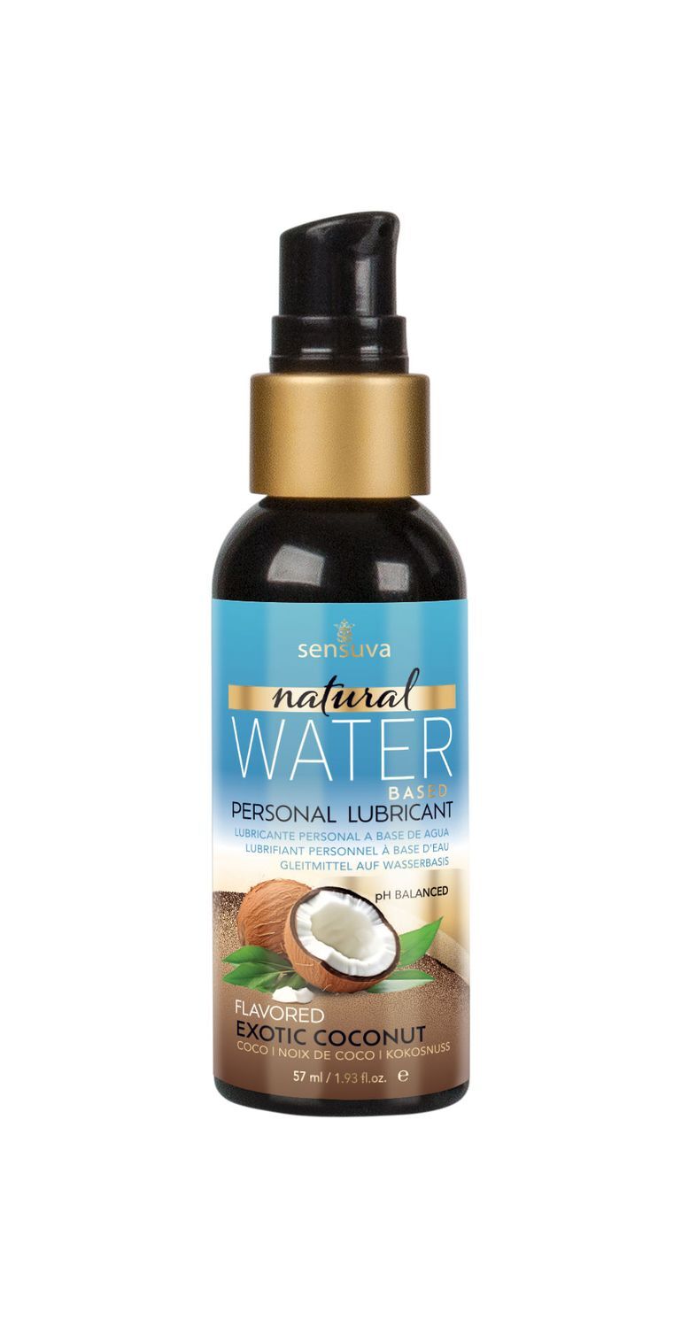 Sensuva Natural Water-Based Exotic Coconut Lubricant (57ml) Glycerin and Paraben-Free