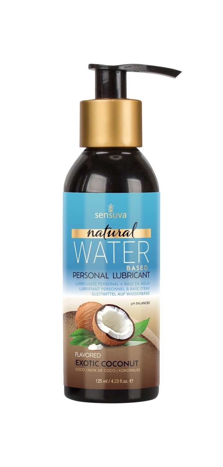 Sensuva Natural Water-Based Exotic Coconut Lubricant (125 ml) Glycerin and Paraben-Free