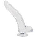 Transparent Dildo Alive Jelly Dildo Stallion, TPE, Suction Cup, Diameter 3.5 cm, Length 22 cm
