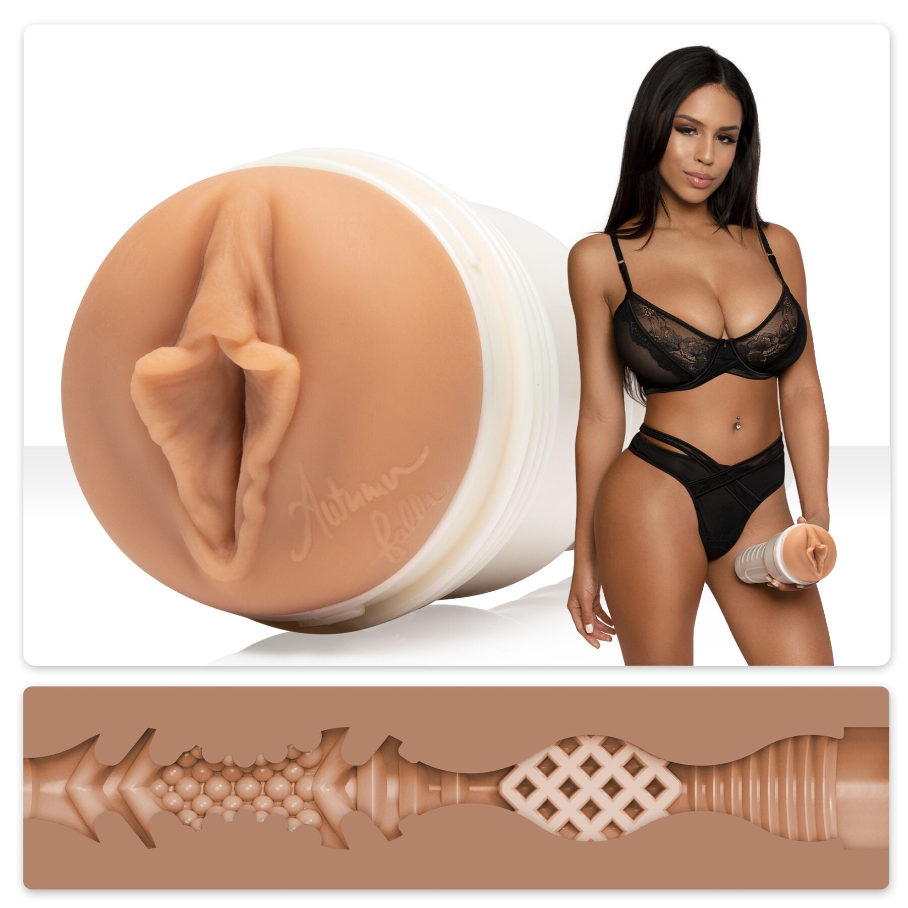 Fleshlight Girls Masturbator: Autumn Falls - Cream, from a vagina cast, very soft