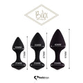 FeelzToys Silicone Anal Plugs - Bibi Butt Plug Set 3 pcs Black