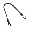 Snake Flexible Whip, genuine leather, black, length - 80 cm