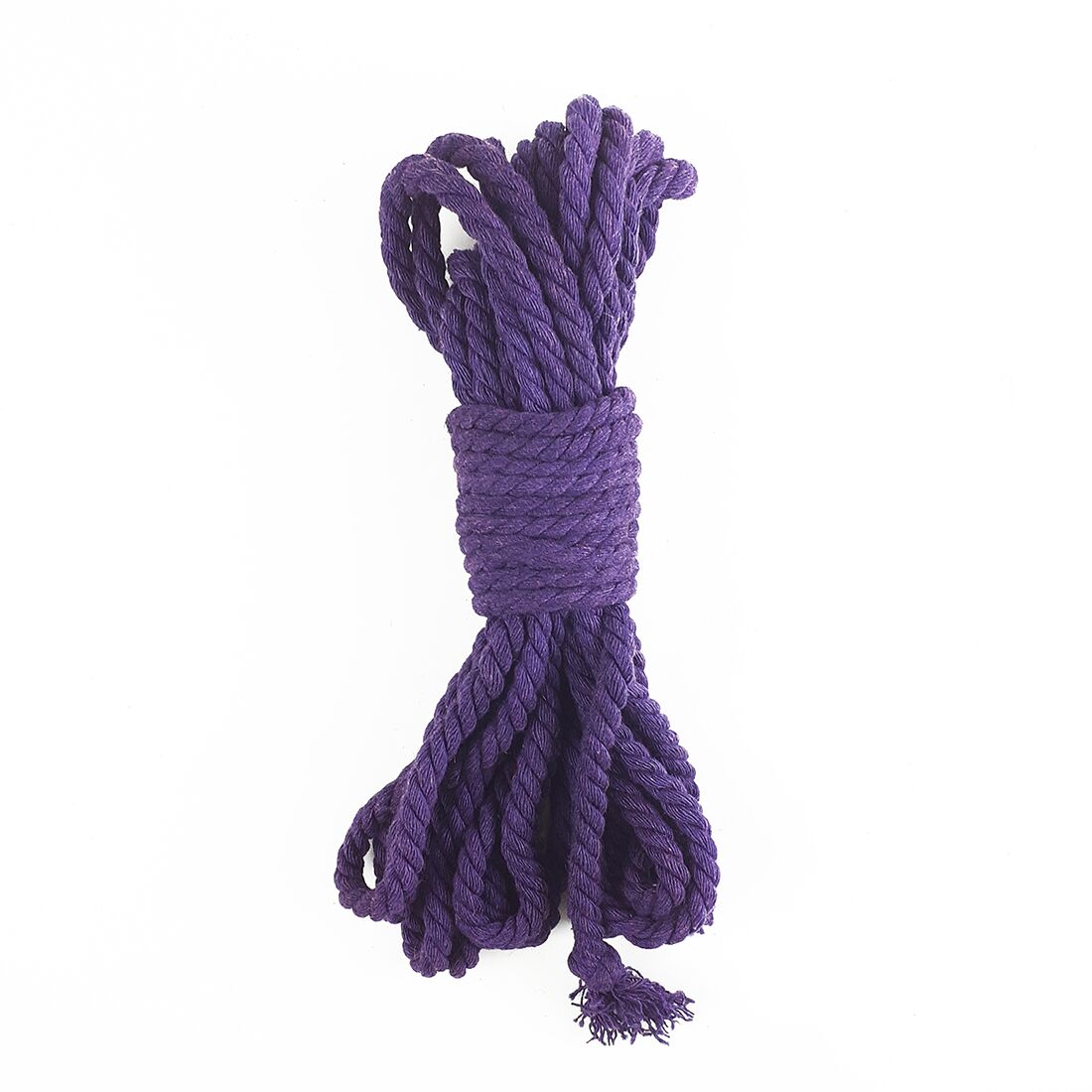 Cotton rope BDSM 8 meters, 6 mm, lavender color