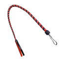 Flexible Snake Whip, genuine leather, black and red, length - 80 cm