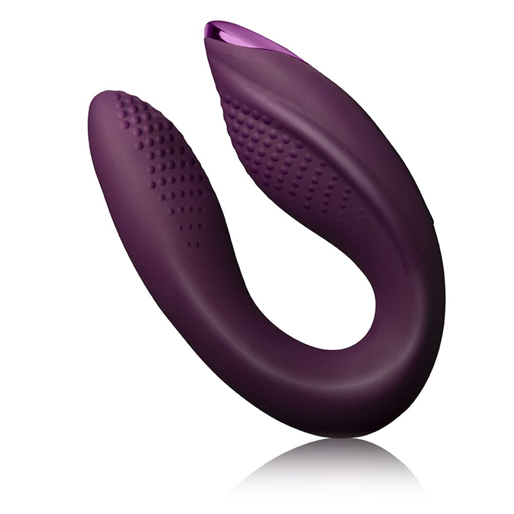 Hands-free orgasmic vibrator Rocks Off Rock Chick Diva Purple, remote control