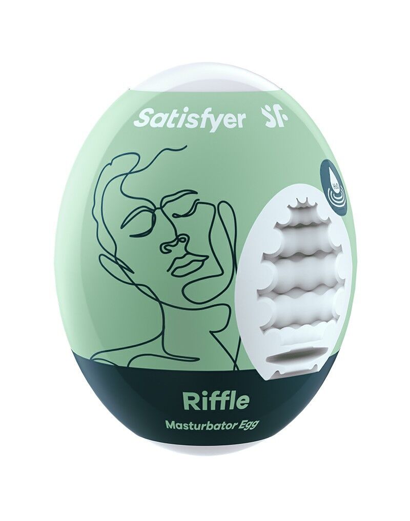 Self-lubricating Masturbator Egg Satisfyer Masturbator Egg Riffle, disposable, no lubricant needed